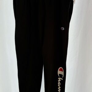 Champion Black Joggers with Logo